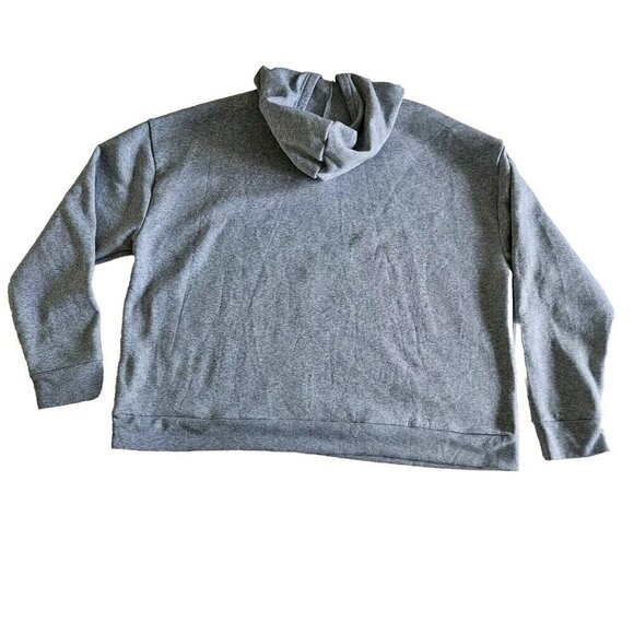 Disney Hoodie Womens 2X Gray Minnie Mouse Pullover No Pockets Fleece Lining LS - Picture 12 of 12